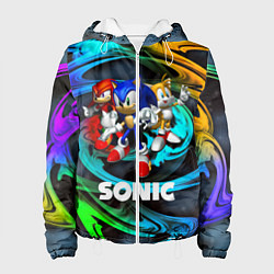Куртка с капюшоном женская SONIC TRIO, цвет: 3D-белый