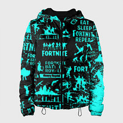 Куртка с капюшоном женская Fortnite, цвет: 3D-черный