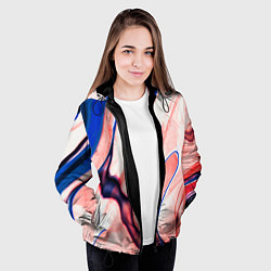 Куртка с капюшоном женская Fluid art, цвет: 3D-черный — фото 2