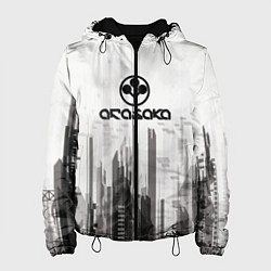 Куртка с капюшоном женская Cyberpunk 2077 Arasaka, цвет: 3D-черный