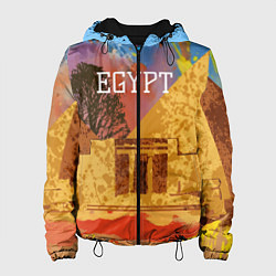 Куртка с капюшоном женская Египет Пирамида Хеопса, цвет: 3D-черный