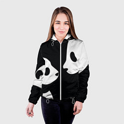 Куртка с капюшоном женская Panda, цвет: 3D-белый — фото 2