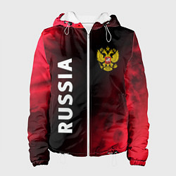 Куртка с капюшоном женская RUSSIA РОССИЯ, цвет: 3D-белый