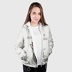 Куртка с капюшоном женская Мамин зайка, цвет: 3D-белый — фото 2