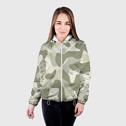 Куртка с капюшоном женская Camouflage 1, цвет: 3D-белый — фото 2