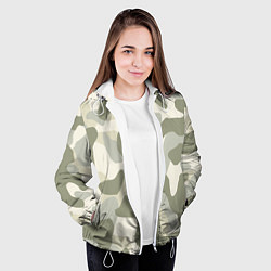 Куртка с капюшоном женская Camouflage 1, цвет: 3D-белый — фото 2