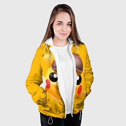 Куртка с капюшоном женская Pikachu Pika Pika, цвет: 3D-белый — фото 2