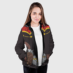 Куртка с капюшоном женская Ковбой, цвет: 3D-черный — фото 2