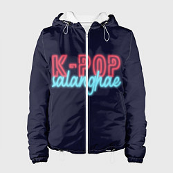 Куртка с капюшоном женская LOVE K-POP, цвет: 3D-белый
