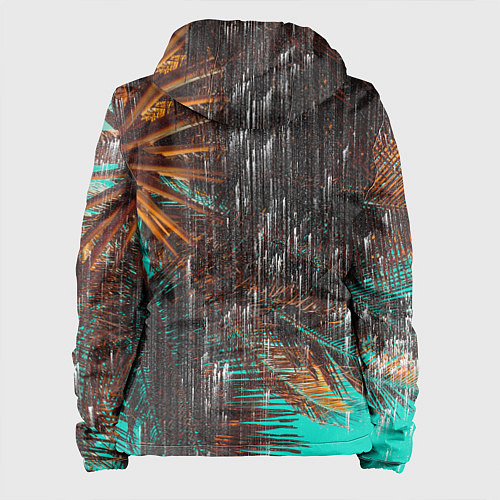 Женская куртка Palm glitch art / 3D-Черный – фото 2