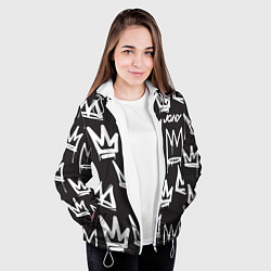 Куртка с капюшоном женская Jony, цвет: 3D-белый — фото 2