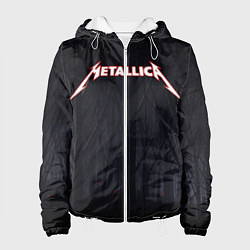 Куртка с капюшоном женская Metallica, цвет: 3D-белый