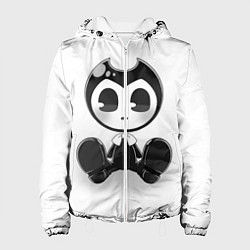 Куртка с капюшоном женская Bendy And The Ink Machine, цвет: 3D-белый