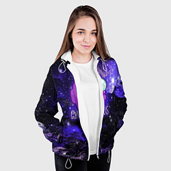 Куртка с капюшоном женская Among Us, цвет: 3D-белый — фото 2