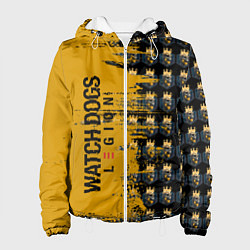 Куртка с капюшоном женская Watch Dogs Legion Skulls, цвет: 3D-белый