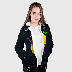 Куртка с капюшоном женская AMONG US, цвет: 3D-белый — фото 2