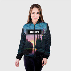 Куртка с капюшоном женская SCOPE, цвет: 3D-черный — фото 2
