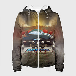 Куртка с капюшоном женская AbstractWorld, цвет: 3D-белый