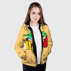 Куртка с капюшоном женская New Year Pikachu, цвет: 3D-черный — фото 2