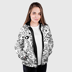 Куртка с капюшоном женская AMONG US, цвет: 3D-черный — фото 2