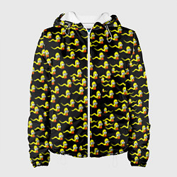 Куртка с капюшоном женская Гомер, цвет: 3D-белый