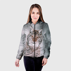 Куртка с капюшоном женская Рысь, цвет: 3D-черный — фото 2