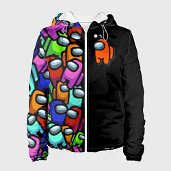 Куртка с капюшоном женская Among us, цвет: 3D-белый