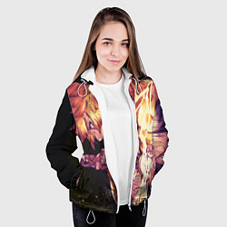 Куртка с капюшоном женская ЗЕНИЦУ ИЗ КЛИНКА, цвет: 3D-белый — фото 2