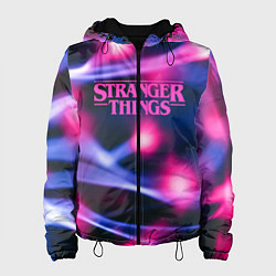 Куртка с капюшоном женская STRANGER THINGS S, цвет: 3D-черный