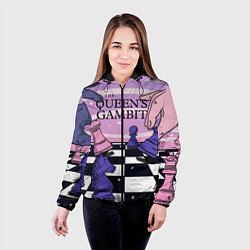 Куртка с капюшоном женская The Queens Gambit, цвет: 3D-черный — фото 2
