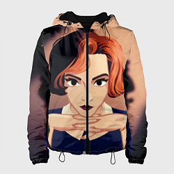 Куртка с капюшоном женская Ход Королевы, цвет: 3D-черный