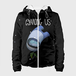 Куртка с капюшоном женская AMONG US, цвет: 3D-белый