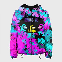 Куртка с капюшоном женская Among Us, цвет: 3D-черный