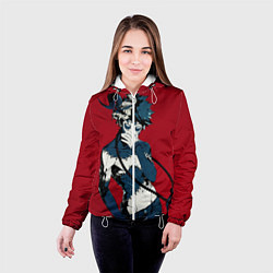 Куртка с капюшоном женская Даби Моя геройская академия, цвет: 3D-белый — фото 2
