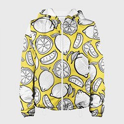 Куртка с капюшоном женская Illuminating Lemon, цвет: 3D-белый