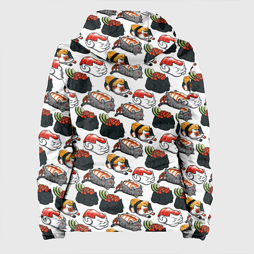 Женская куртка Котики Суши / 3D-Черный – фото 2