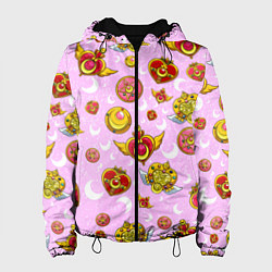 Куртка с капюшоном женская Сейлор Мун, цвет: 3D-черный