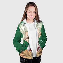 Куртка с капюшоном женская Доктор Стоун, цвет: 3D-белый — фото 2