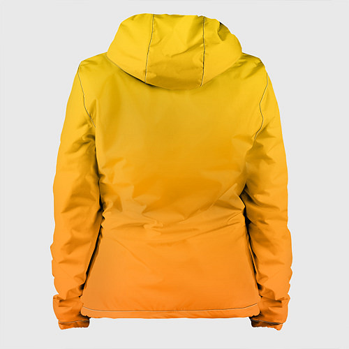 Женская куртка Оранжевый градиент / 3D-Черный – фото 2