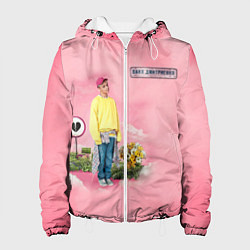 Куртка с капюшоном женская Ваня Дмитриенко, цвет: 3D-белый