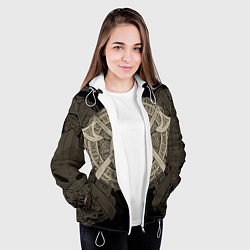 Куртка с капюшоном женская Воин, цвет: 3D-белый — фото 2