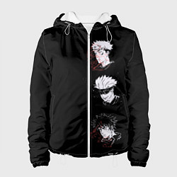 Куртка с капюшоном женская Jujutsu Kaisen, цвет: 3D-белый