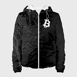 Куртка с капюшоном женская БИТКОИН BITCOIN, цвет: 3D-белый