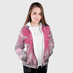 Куртка с капюшоном женская Абстракция, цвет: 3D-белый — фото 2