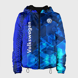 Куртка с капюшоном женская Volkswagen, цвет: 3D-черный