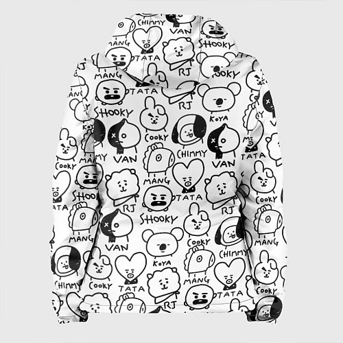 Женская куртка BTS BT21 / 3D-Черный – фото 2