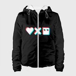 Куртка с капюшоном женская Любовь, смерть и роботы, цвет: 3D-белый