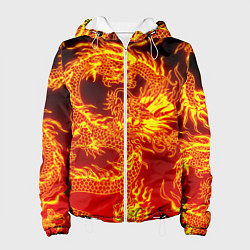 Куртка с капюшоном женская ДРАКОН, цвет: 3D-белый