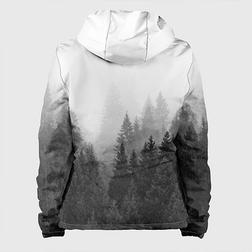 Женская куртка Туманный лес / 3D-Черный – фото 2