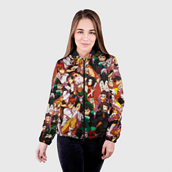 Куртка с капюшоном женская МОЯ ГЕРОЙСКАЯ АКАДЕМИЯ, цвет: 3D-черный — фото 2